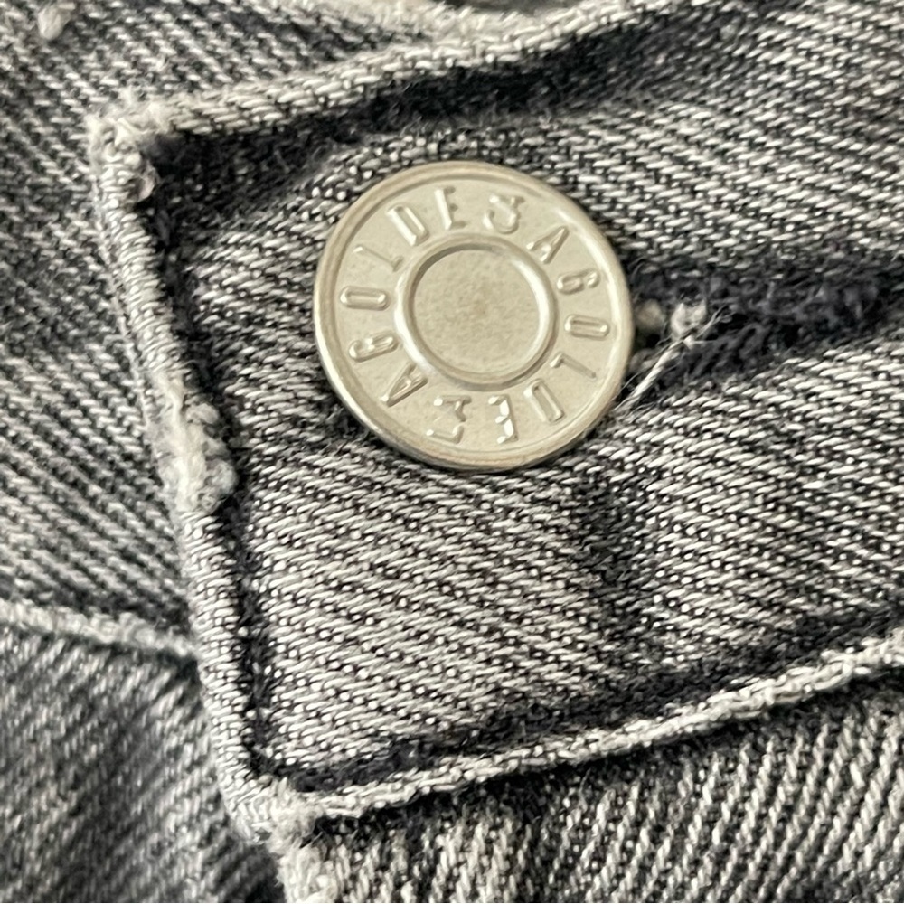 ❌SOLD❌ Agolde 90's Mid Rise Loose Fit High Rise Washed Black Denim Jeans size 34 - Picture 10 of 16